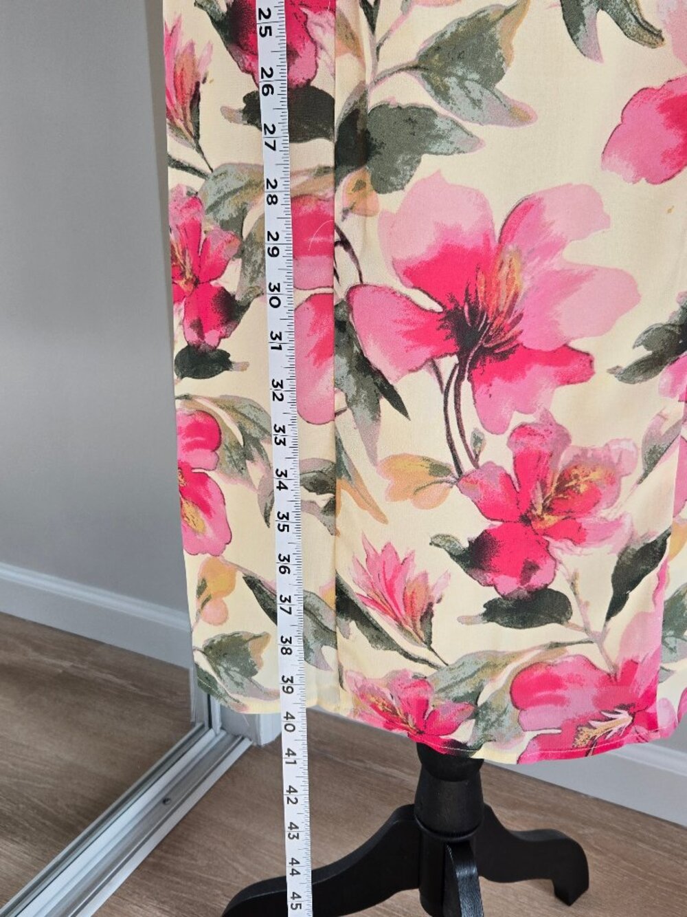 Lulus Harleigh Light Yellow Floral Halter Midi Dress Small Chiffon New With Tags - Picture 4 of 17